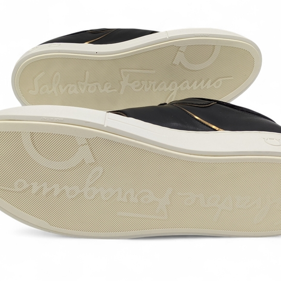 Ferragamo Mens Shoes Noris Sneakers Size 12 New With Box - Picture 7 of 7